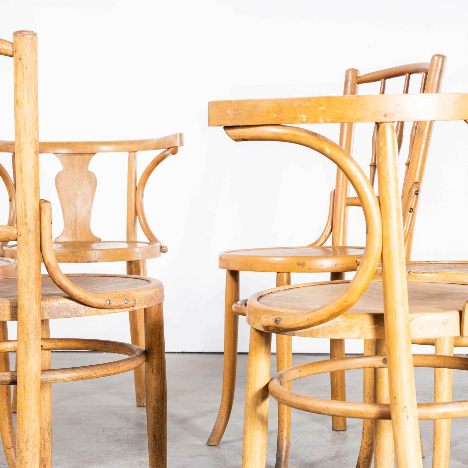 1950’s Bentwood Debrecen Blonde Dining Chairs – Set Of Six photo for sale