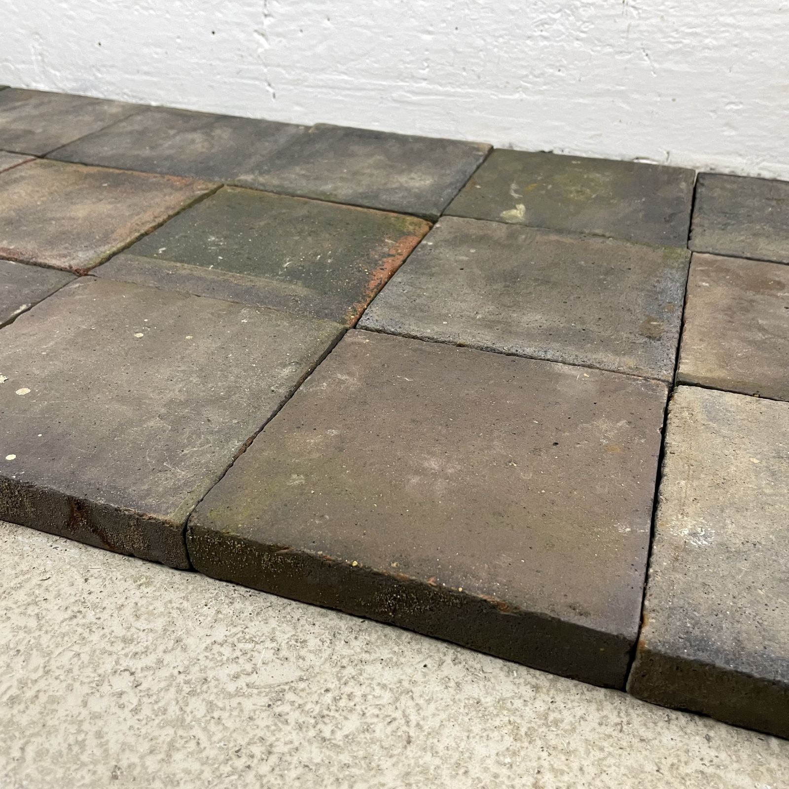 Batch Of 2 Square Metres Of Reclaimed 6¼ Inch Black Quarry Tiles photo for sale