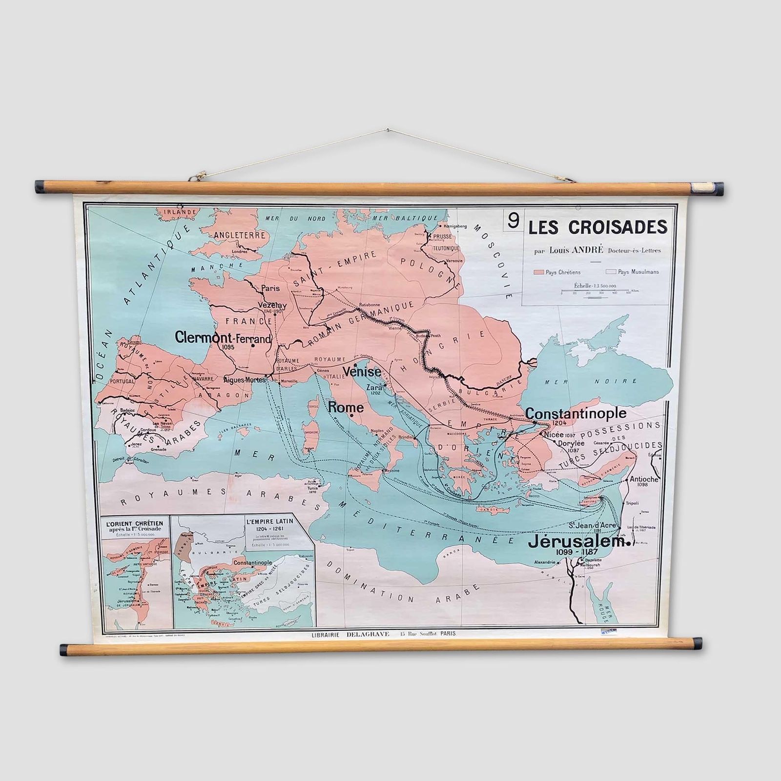 Wall Chart 'Crusades Of The Early Middle Ages'