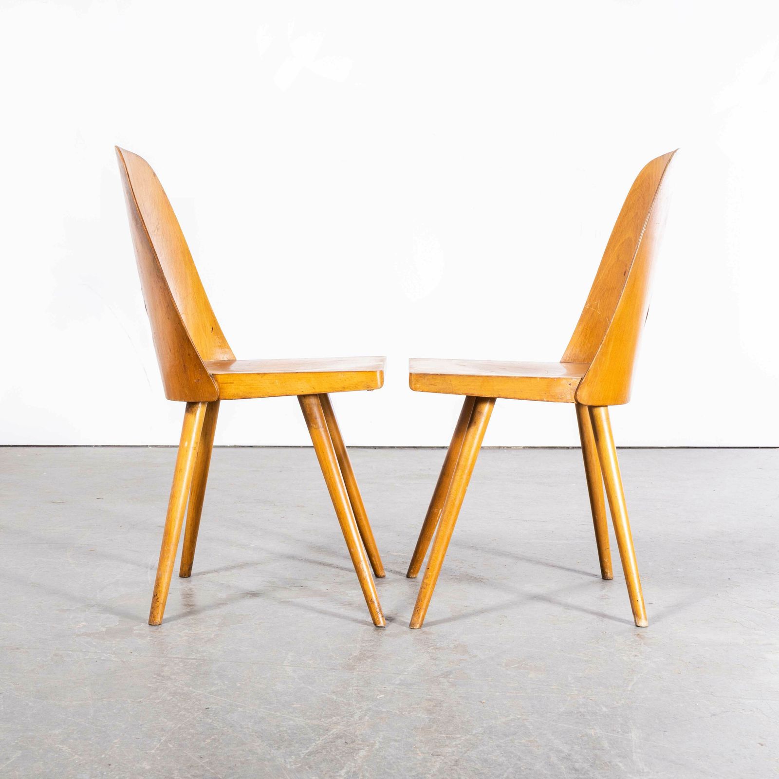 1950’s Fretwork Detail Dining Chairs By Radomir Hoffman – Pair photo vinterior