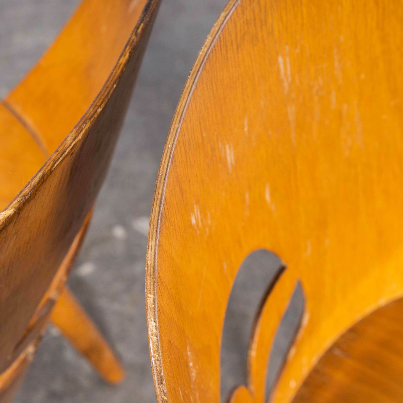 1950’s Fretwork Detail Dining Chairs By Radomir Hoffman – Pair photo vintage
