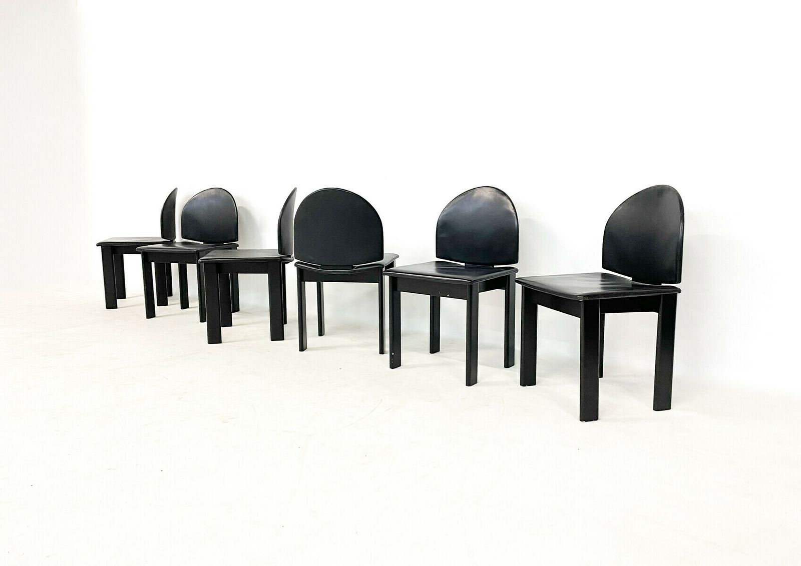 Set Of 6 Mid Century Modern Dining Chairs For Mobil Girgi photo for sale
