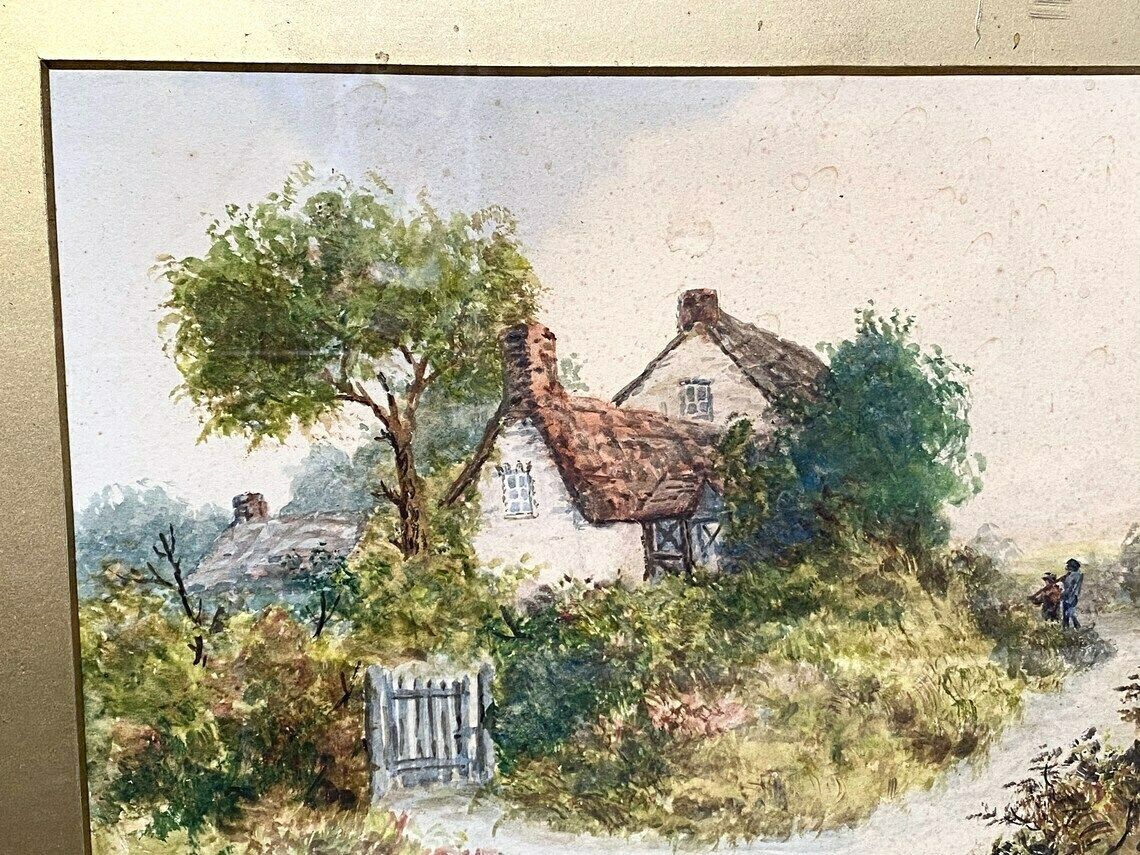 Arland Ussher Original Watercolour In Frame   Landscape   Irish Landscape   Signed Dated 1930 photo vintage