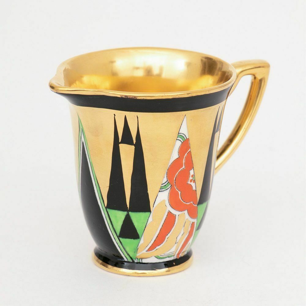 Art Deco 'Orient' Cream Jug By Crown Devon