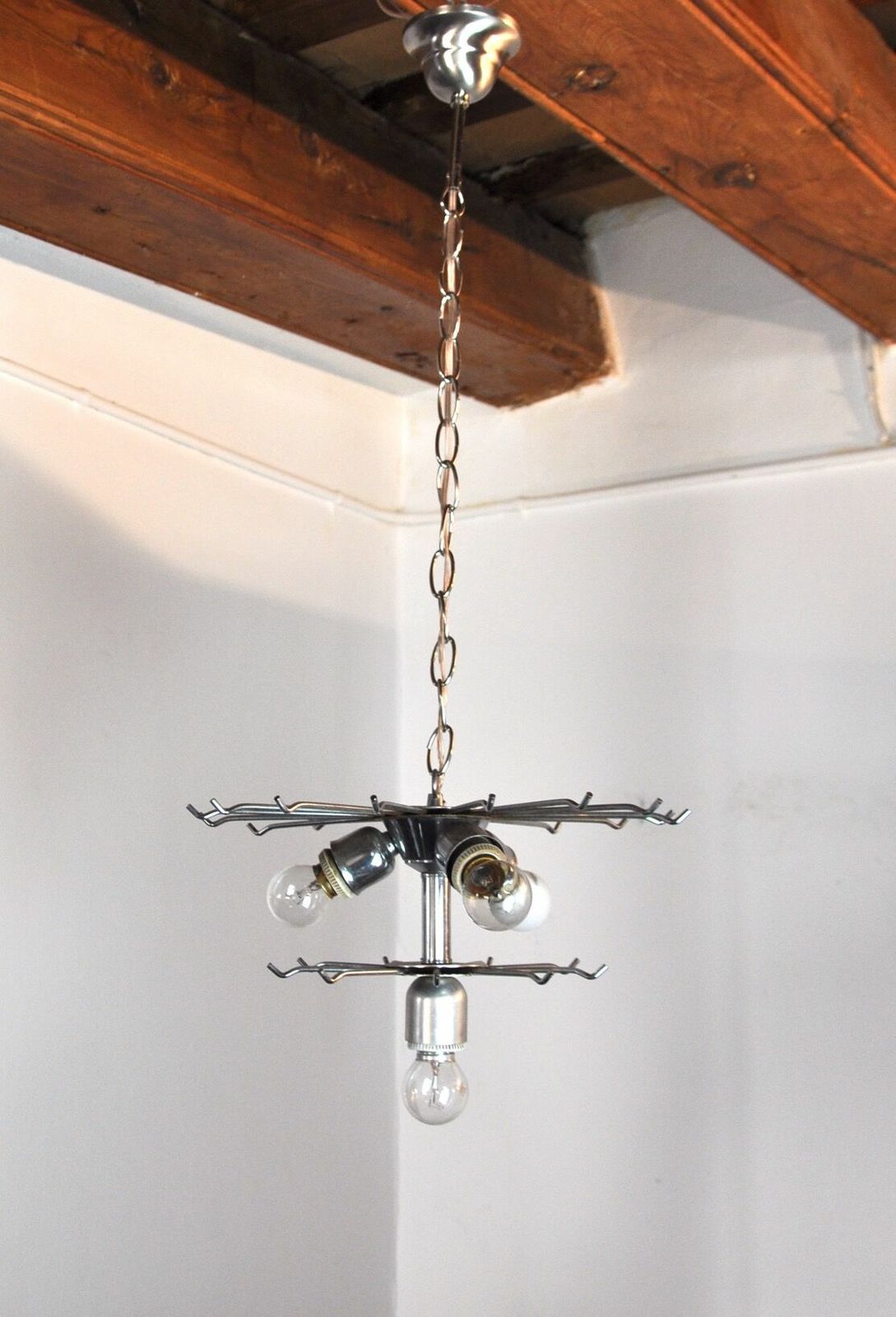 Zero Quattro Chandelier, Murano Blue Cut Glass, Italy, 1970 photo Lighting