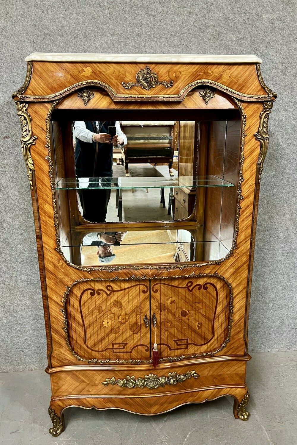 Stunning French Kingwood & Marquetry Cocktail Cabinet photo furniture