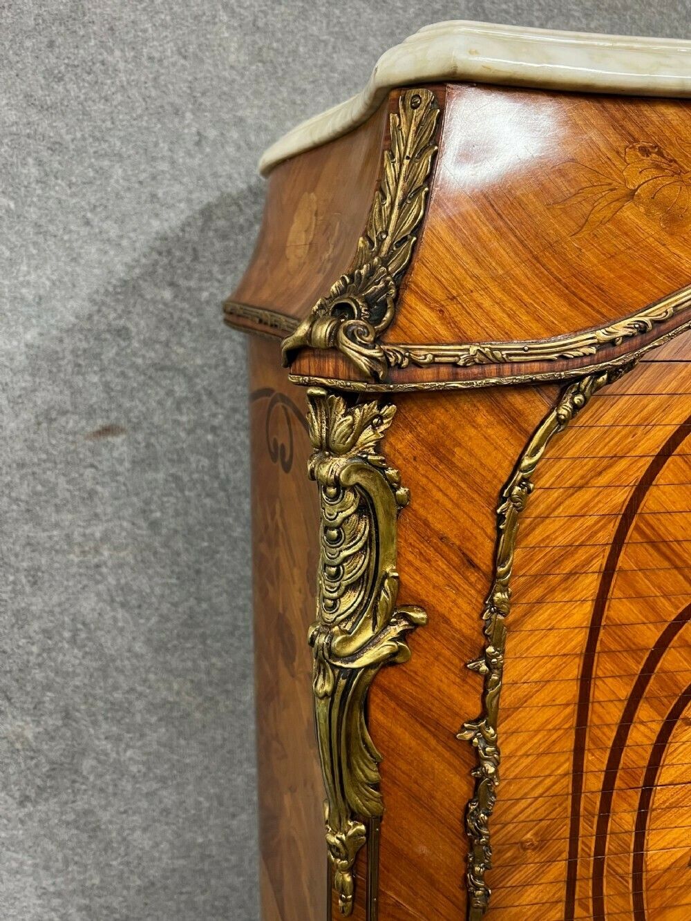Furniture Stunning French Kingwood & Marquetry Cocktail Cabinet photo