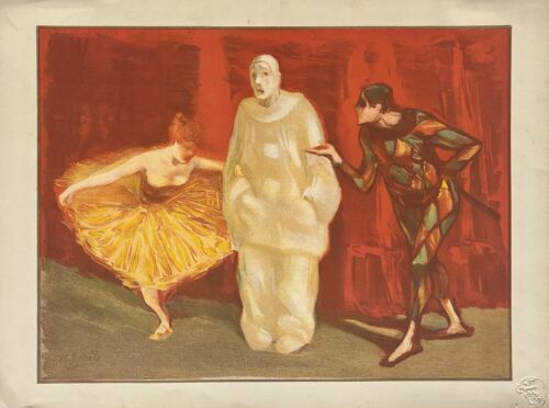 Ibels Henrigabriel Lithograph The Modern Print The Mime Mime Show 1899