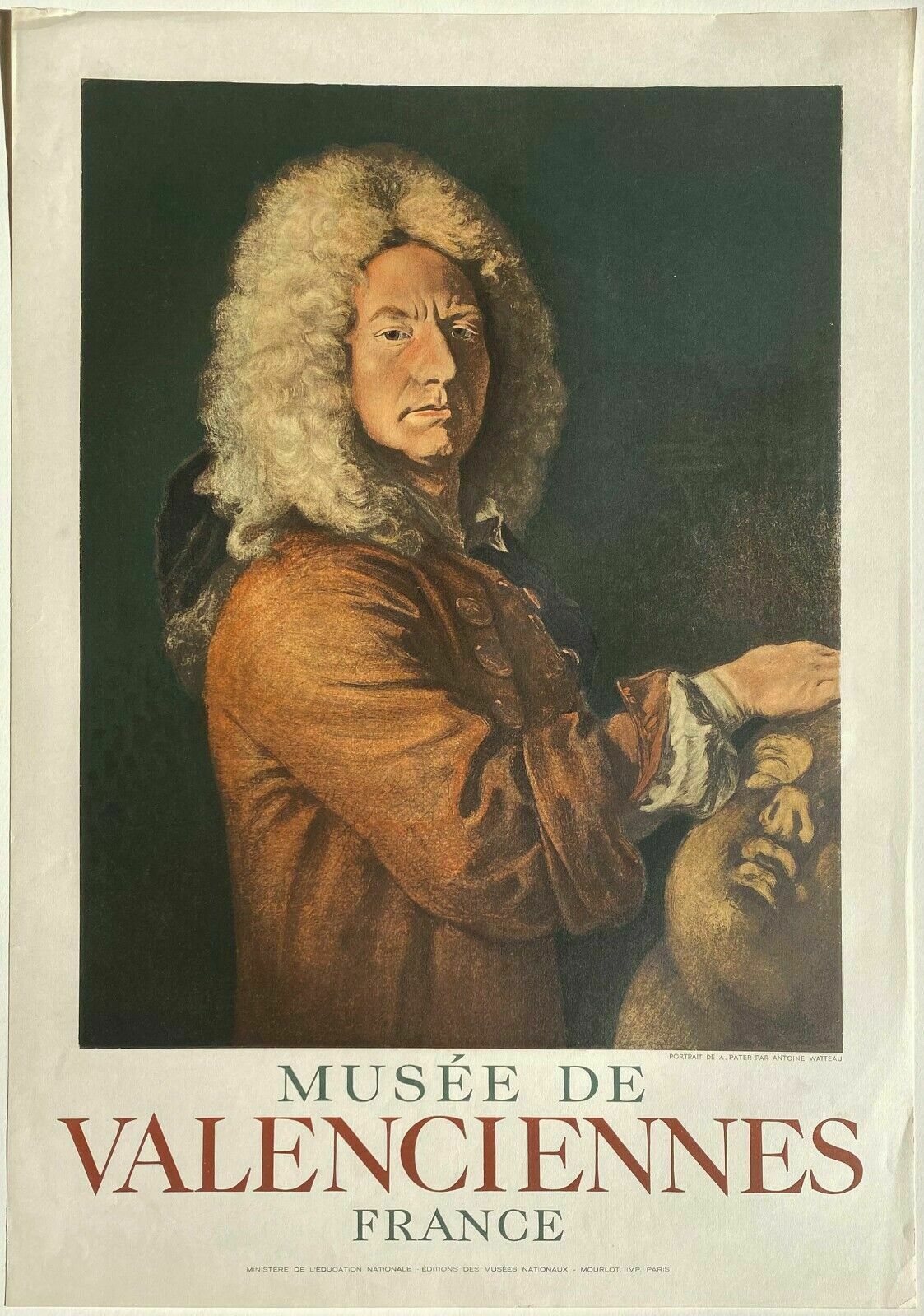 Valenciennes Museum Poster  Watteau  Mourlot