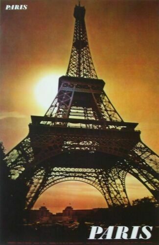 Large Vintage Poster Poster Print 1960 Paris 99x62 Draeger Max Danton Eiffel