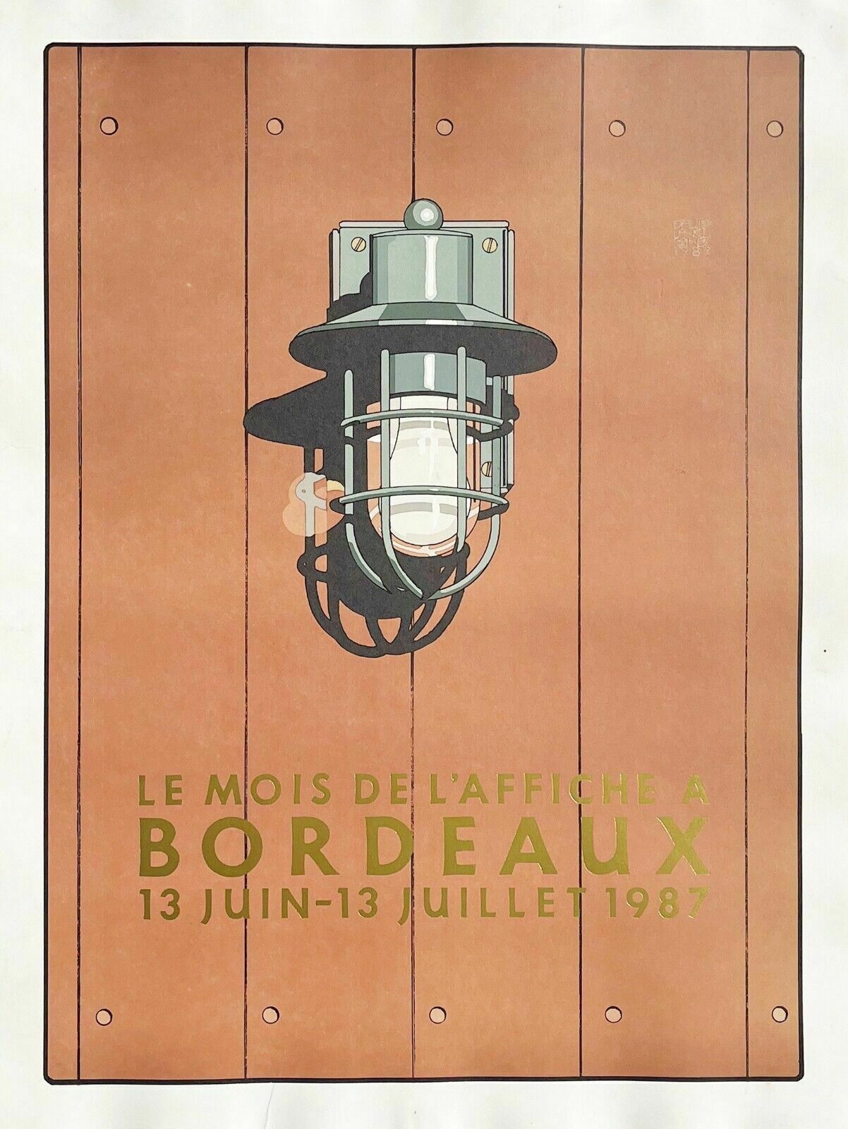 David Lance Goines   Original Poster Print Poster Screenprint Gold Letters