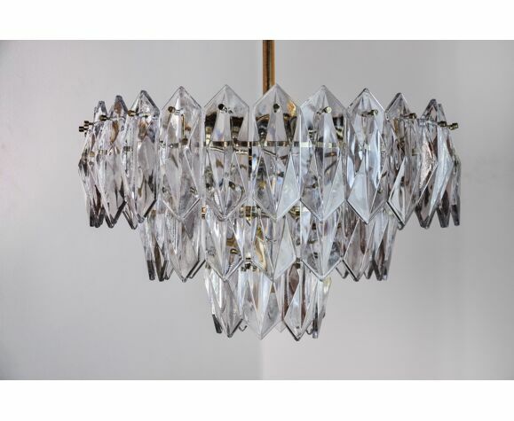 Jt Kalmar Chandelier, Cut Glass, 3 Levels, Austria 1970 photo 1897.0