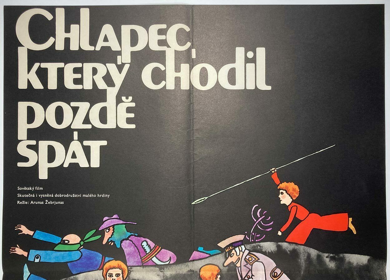 Movie Poster, The Boy Who Went To Bed Late, Vratislav Hlavatý, 1974 photo furniture