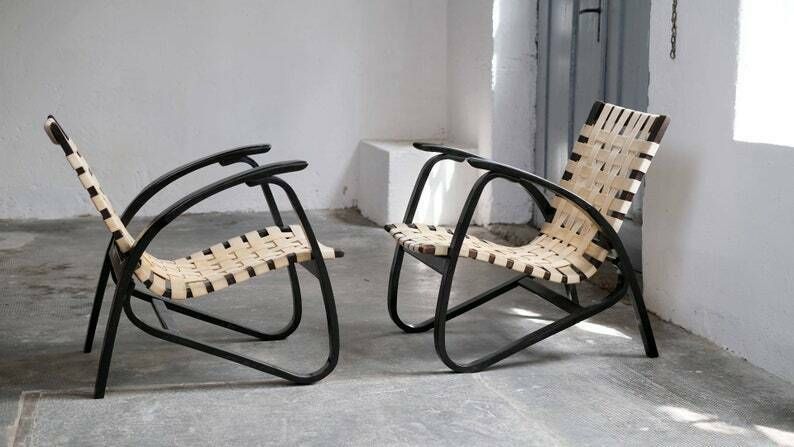 Art Deco Bentwood Armchair By Jan Vanek, 30s (1 Of 2) photo buy