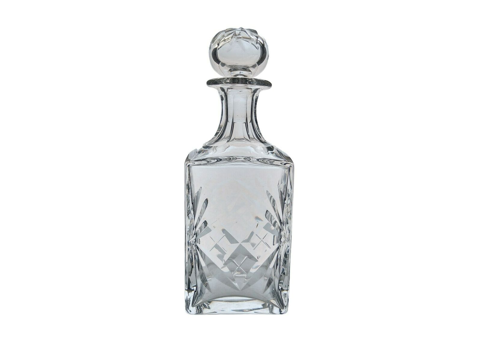 Saint Louis Crystal Whisky Decanter In Chantilly Pattern, Vintage French Barware Decor photo furniture