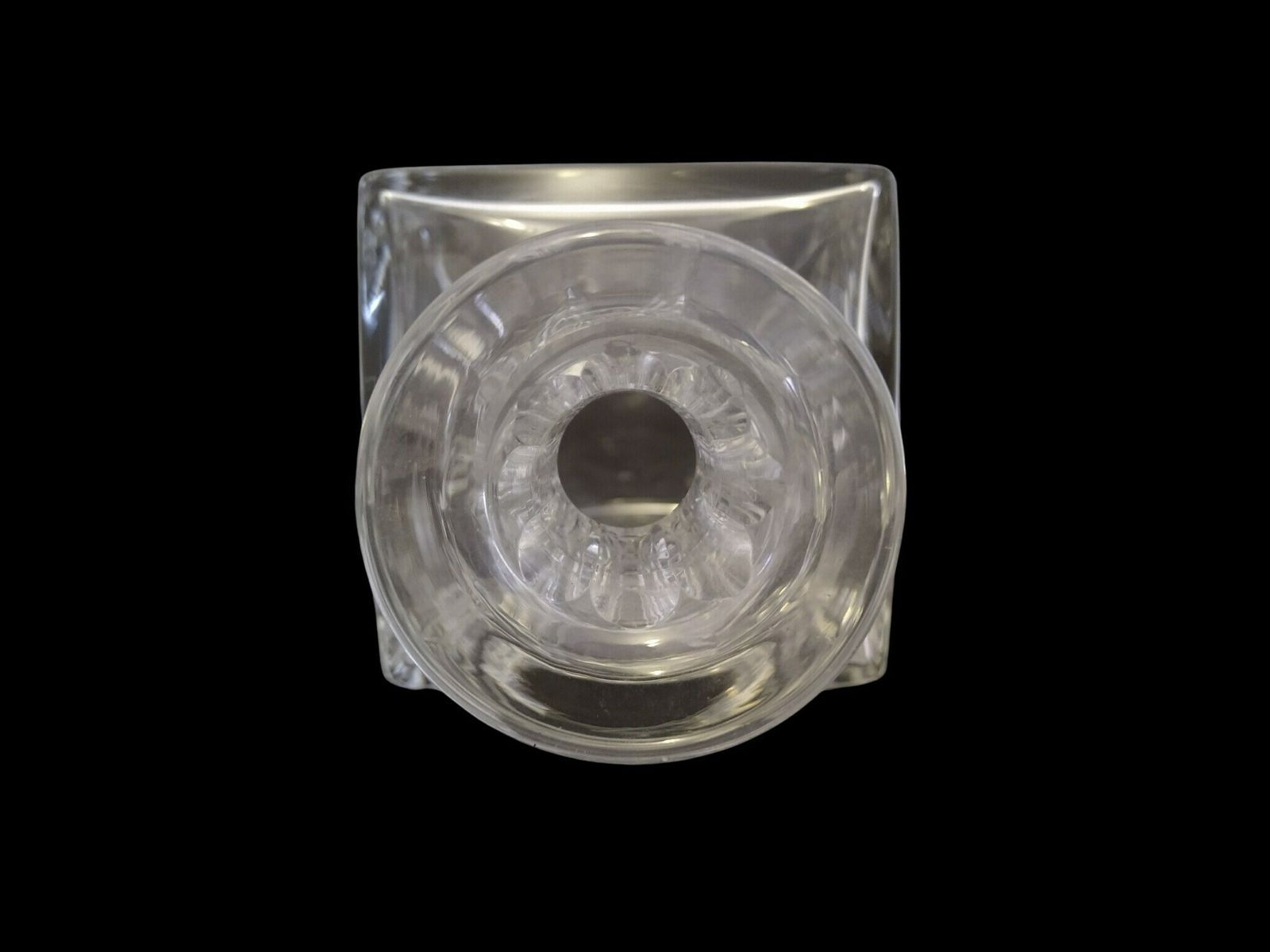 Saint Louis Crystal Whisky Decanter In Chantilly Pattern, Vintage French Barware Decor photo 276.0