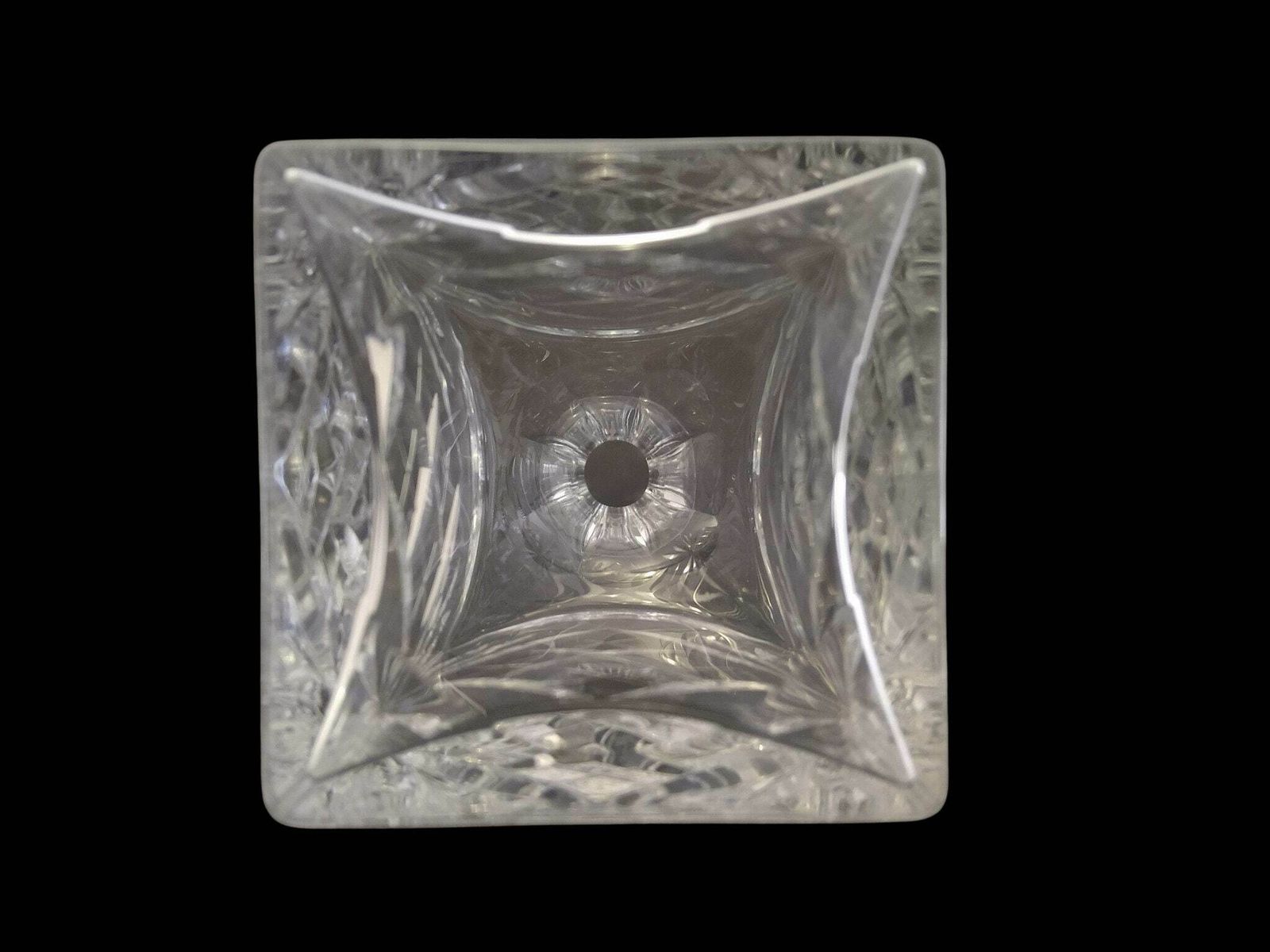 Saint Louis Crystal Whisky Decanter In Chantilly Pattern, Vintage French Barware Decor photo vintage