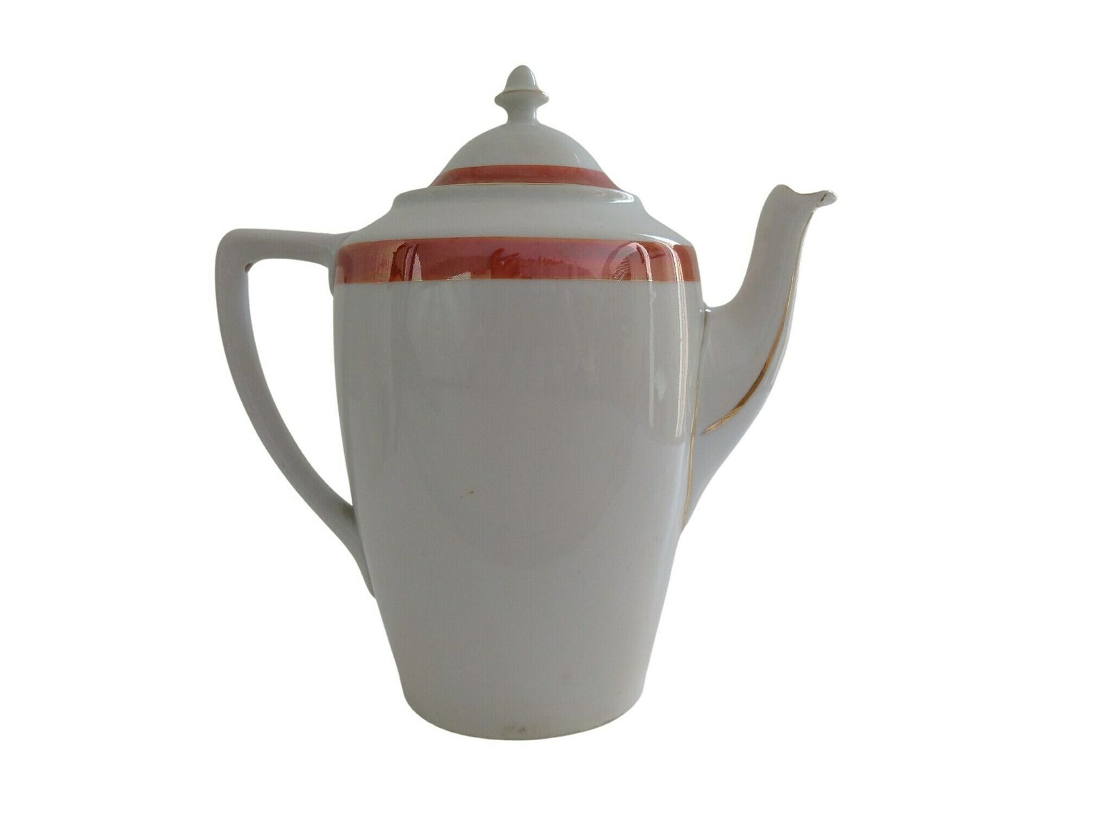 Art Deco Porcelain Tea And Coffee Service Set With Children Decor, Lusterware Teapot, Creamer And Sugar Bowl photo Home Decor