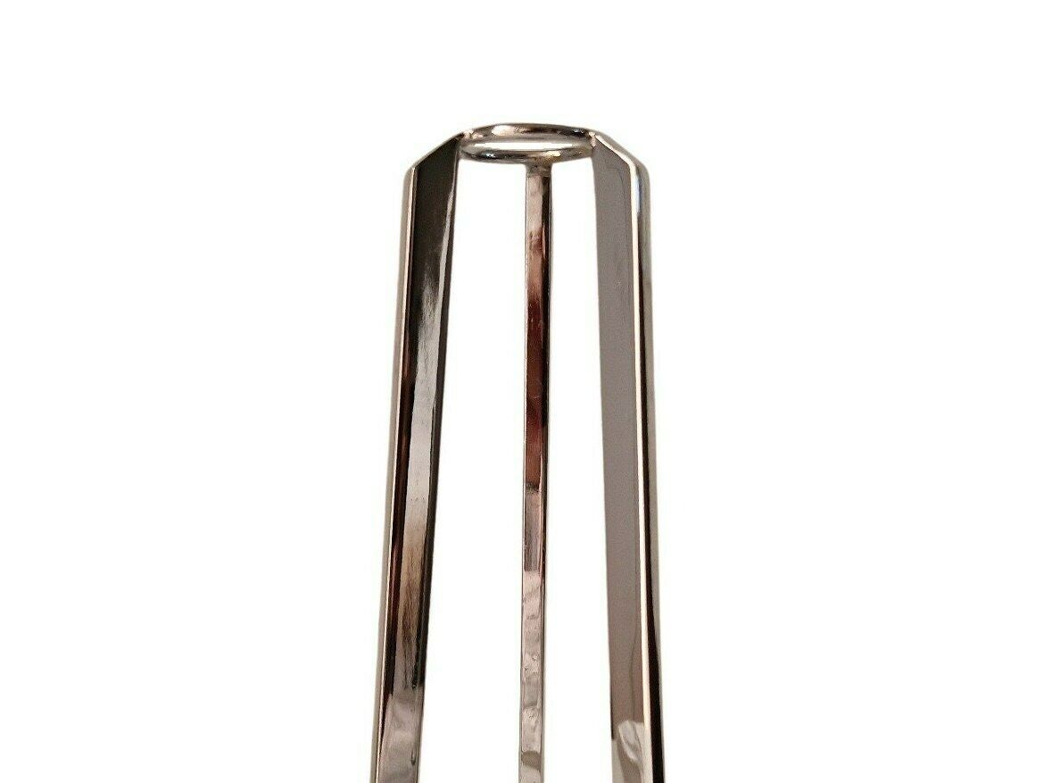 Vintage Glass Test Tube Bud Vase With Chrome Metal Tripod Vase photo buy