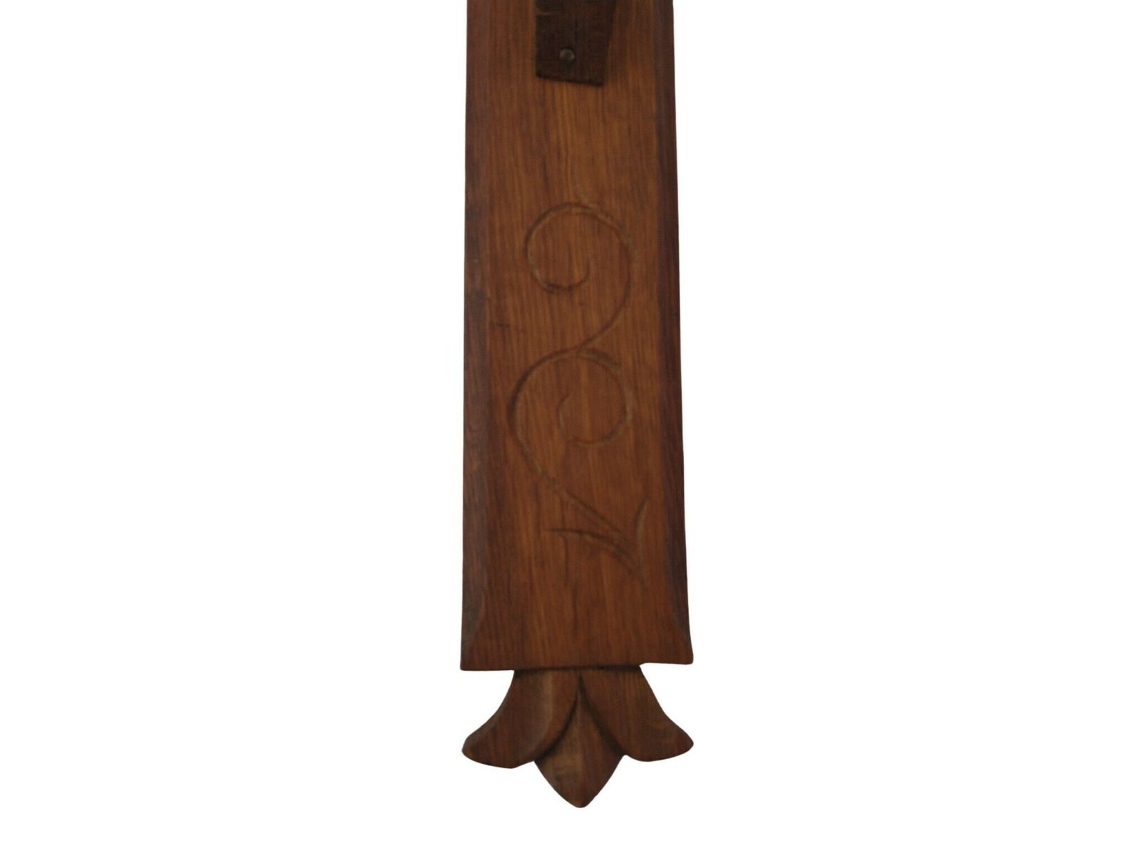 Primitive Hand Carved Wood Crucifix, Large French Wall Hanging Cross With Jesus Figurine photo vinterior