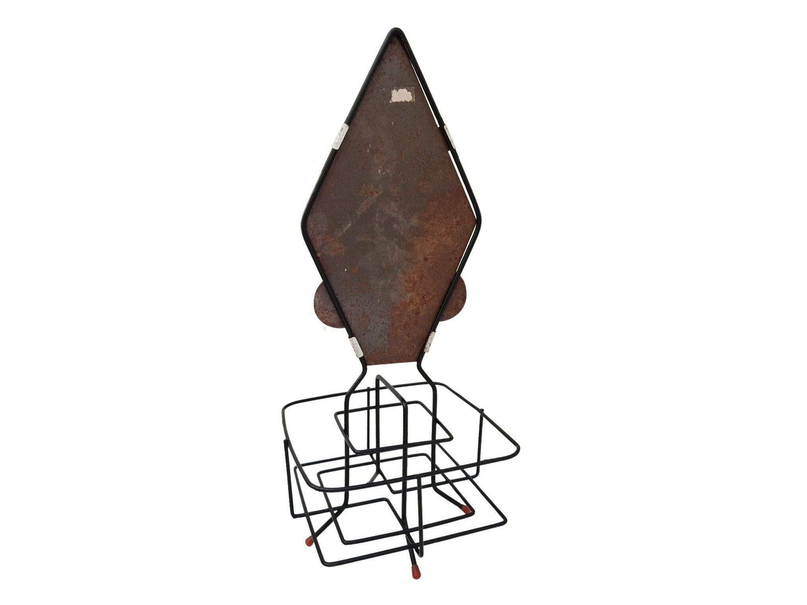 photo for sale 1960s Hairdresser Advertising Display Stand & Cosmetics Caddy, French Mid Century Bio Brillantene Roja Sign