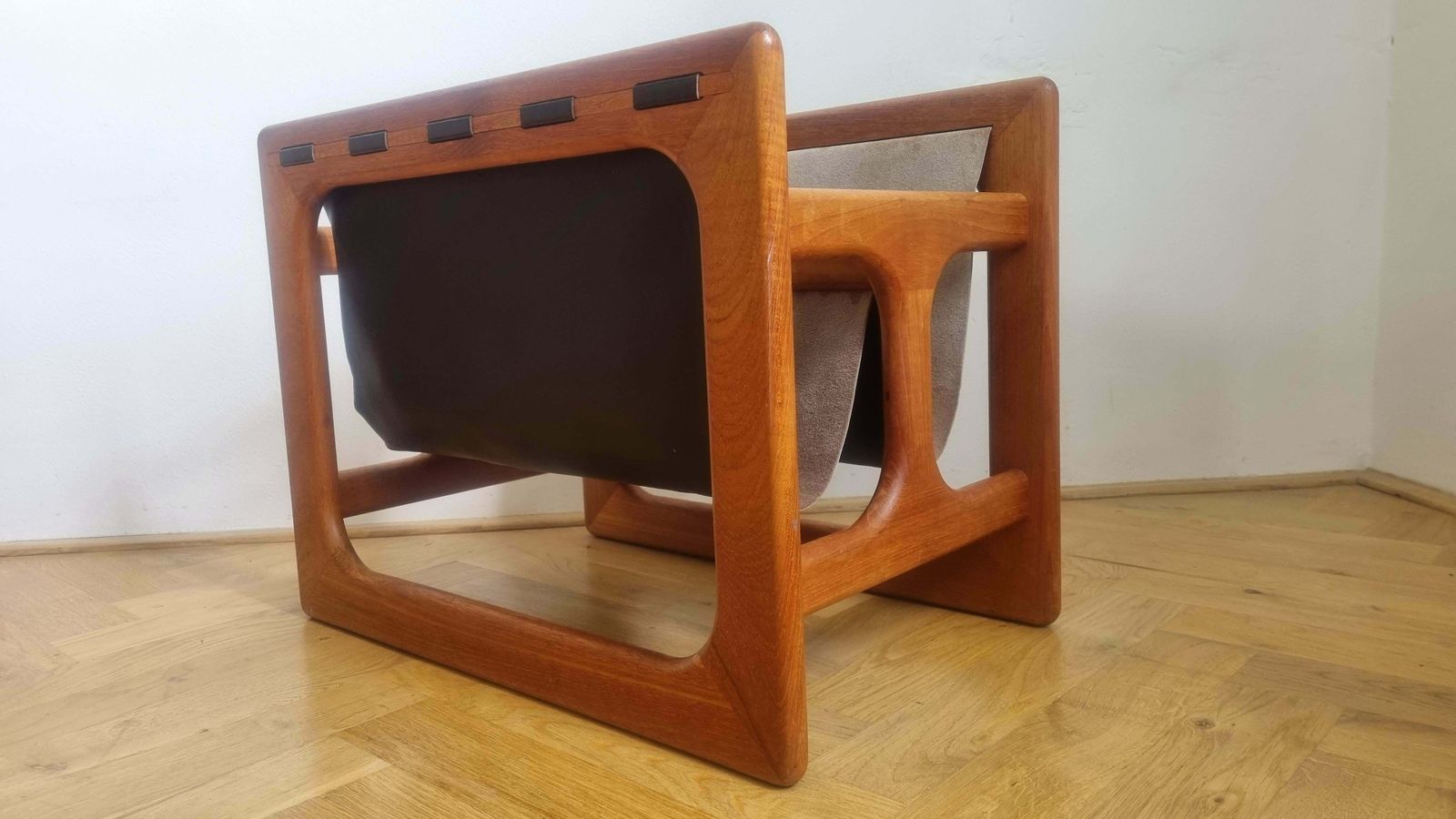 623.0 Midcentury Teak Magazine Rack, Salin Møbler, Aksel Kjersgaard, Denmark, 1970s photo