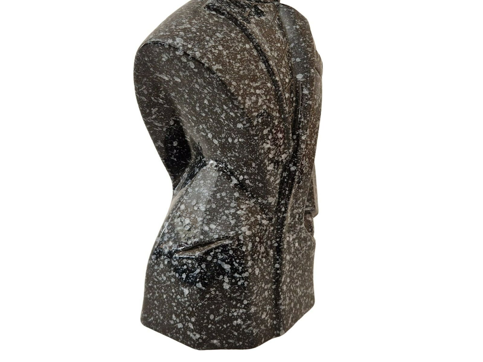1980s Lindsey B Balkweill Style Man Sculpture, Vintage Granite Ceramic Male Statue photo buy