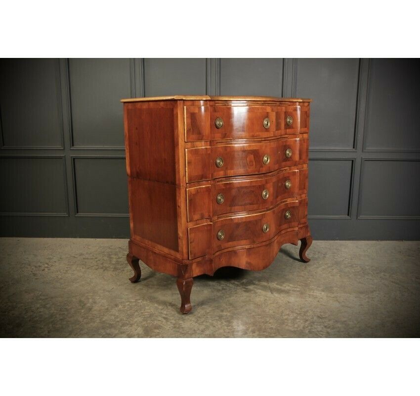 Large Walnut Serpentine Shaped Chest photo furniture