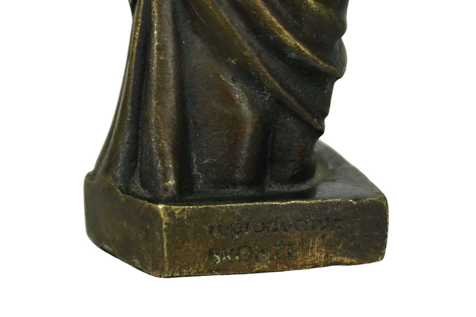 Venus De Milo Bronze Statuette, Greek Goddess Aphrodite Of Milos Figurine photo vintage