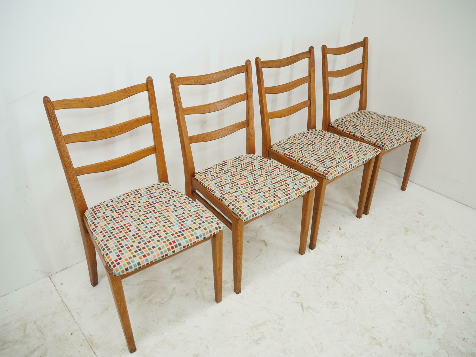 Set Of 4 Midcentury Dining Chairs, Interier Praha, Czechoslovakia, 1970s photo Furniture
