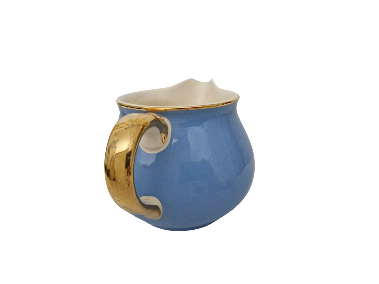 Villeroy And Boch Nous Deux Creamer And Tray, French Ceramic Tea For Two Breakfast Set photo vinterior