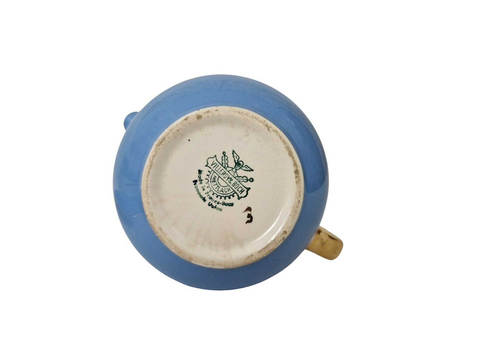 Villeroy And Boch Nous Deux Creamer And Tray, French Ceramic Tea For Two Breakfast Set photo buy