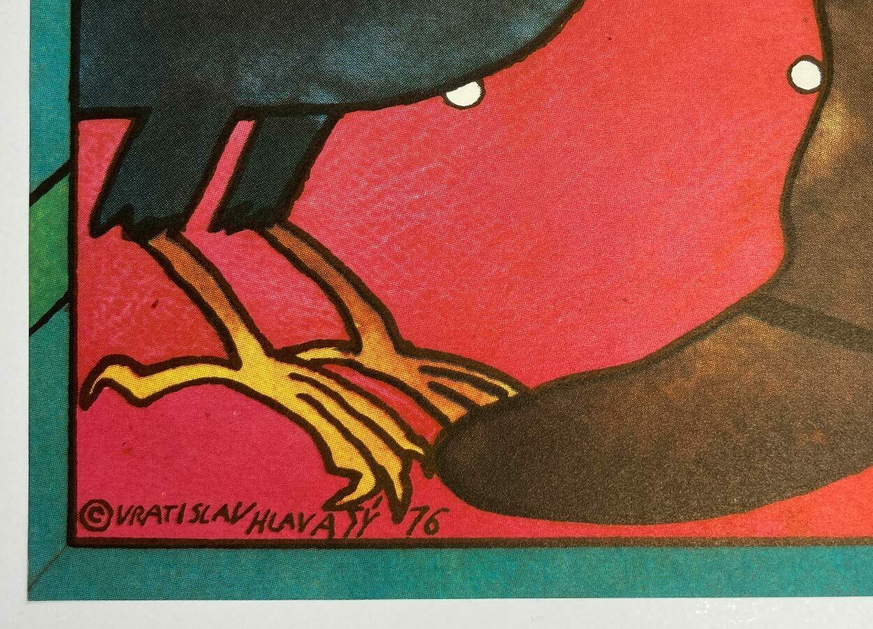 photo for sale Original Movie Poster, Finist, The Brave Falcon, Vratislav Hlavatý, 1976, Genuine Czech Print