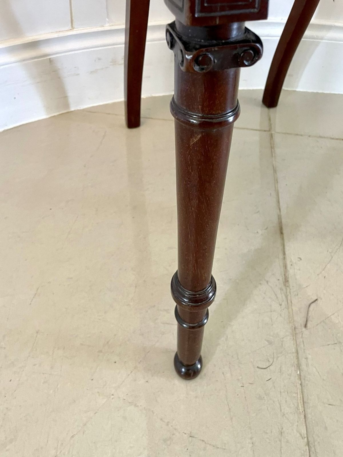 Fine Pair Of Antique 19th Century Carved Mahogany Side Chairs photo vintage