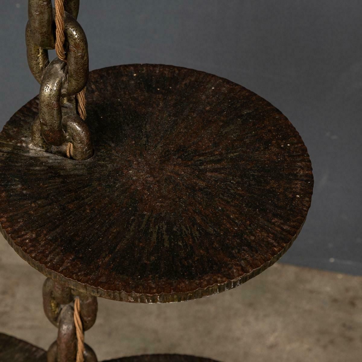 photo furniture 20th Century French Anchor Chain Freestanding Lamp With Shelves, C.1930