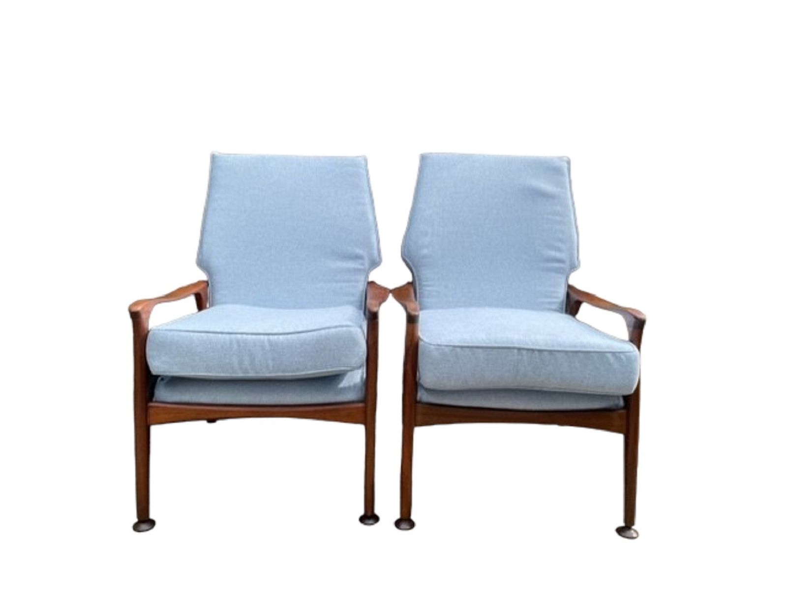 Midcentury Fred Lowen Fler Sc58 Armchairs