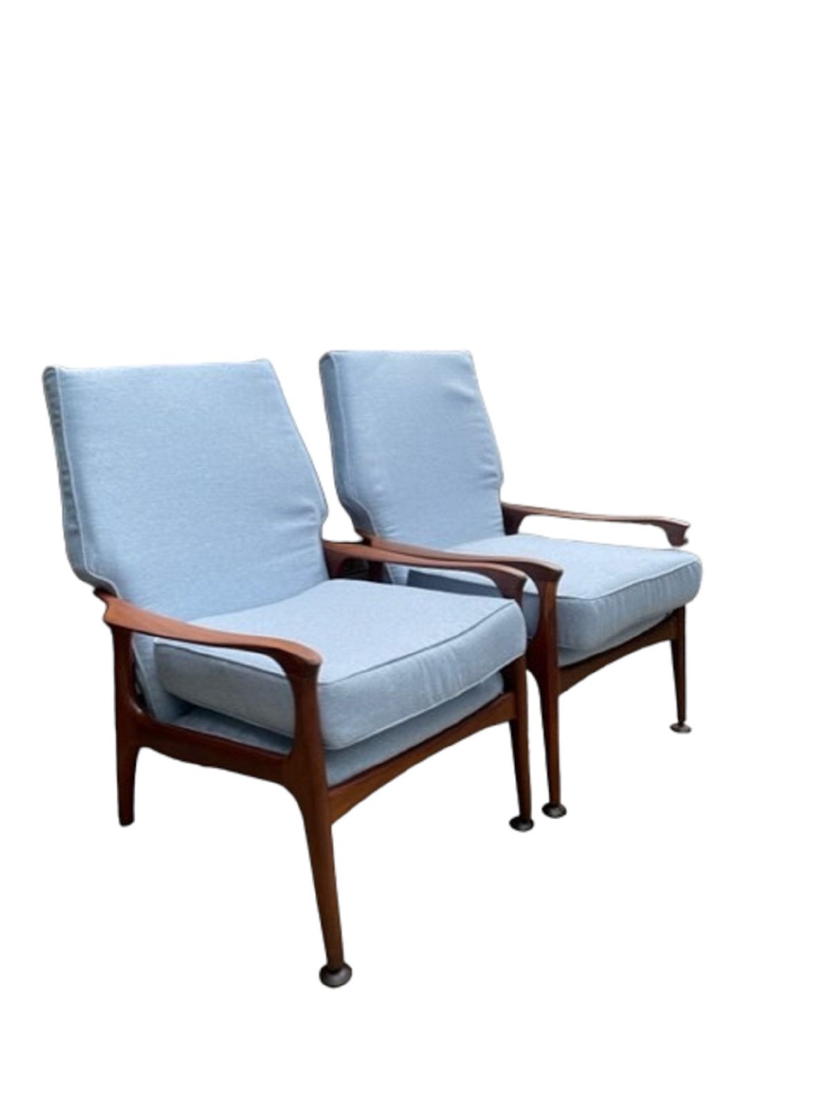 Midcentury Fred Lowen Fler Sc58 Armchairs photo for sale