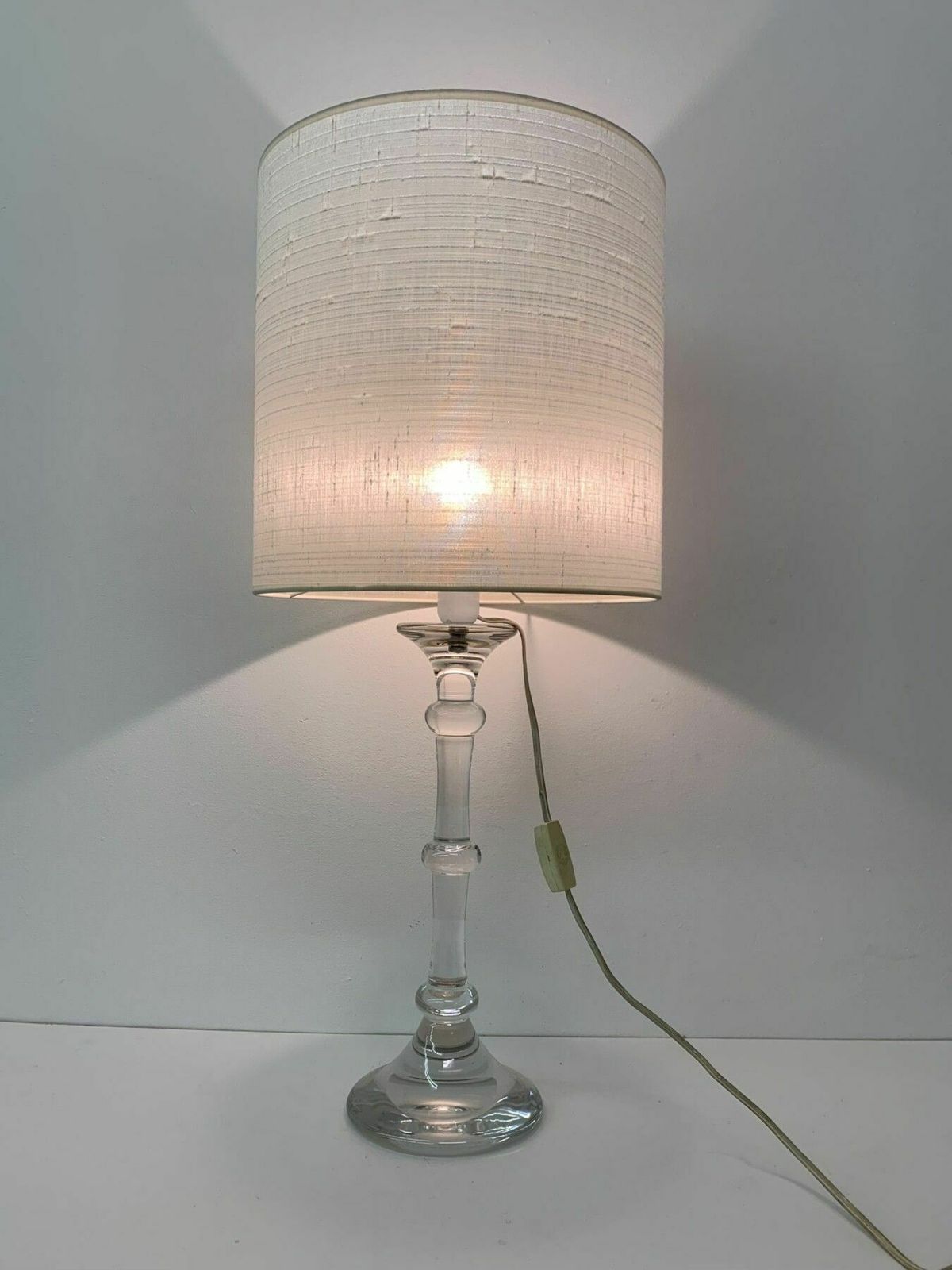 Mid Century Design Crystal Table Lamp By Glasfabriek Leerdam , 1960’s photo furniture
