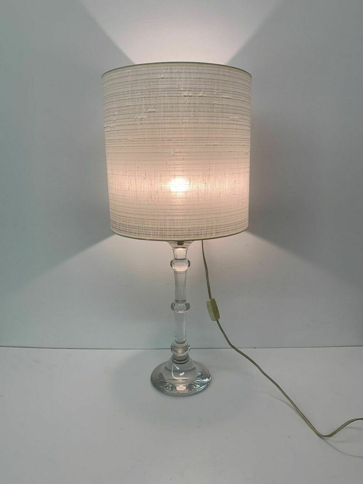 Mid Century Design Crystal Table Lamp By Glasfabriek Leerdam , 1960’s photo 492.0