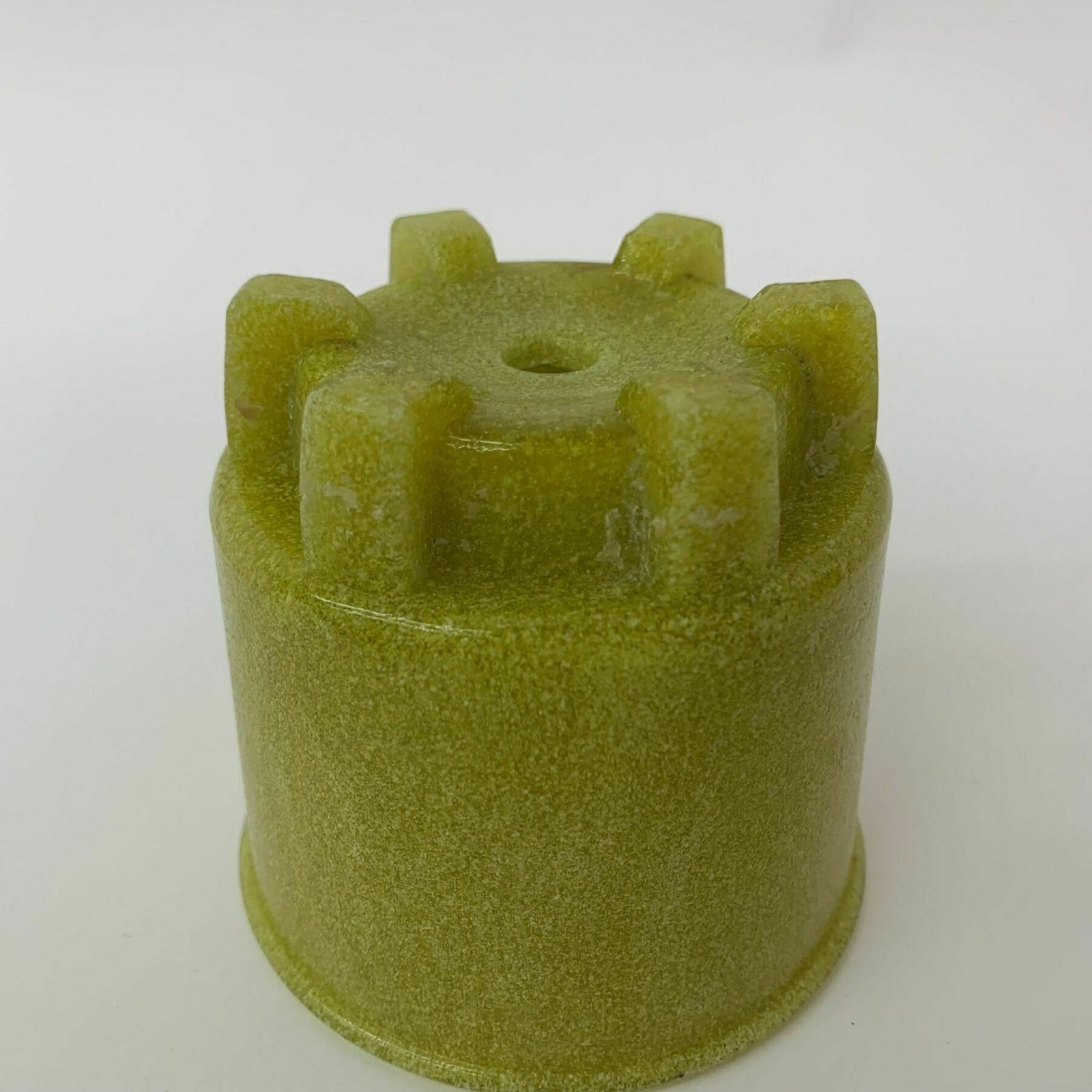 Antique Leerdam Copier Cactus Pot In Yellow Graniver Glass , 1928 photo 355.0