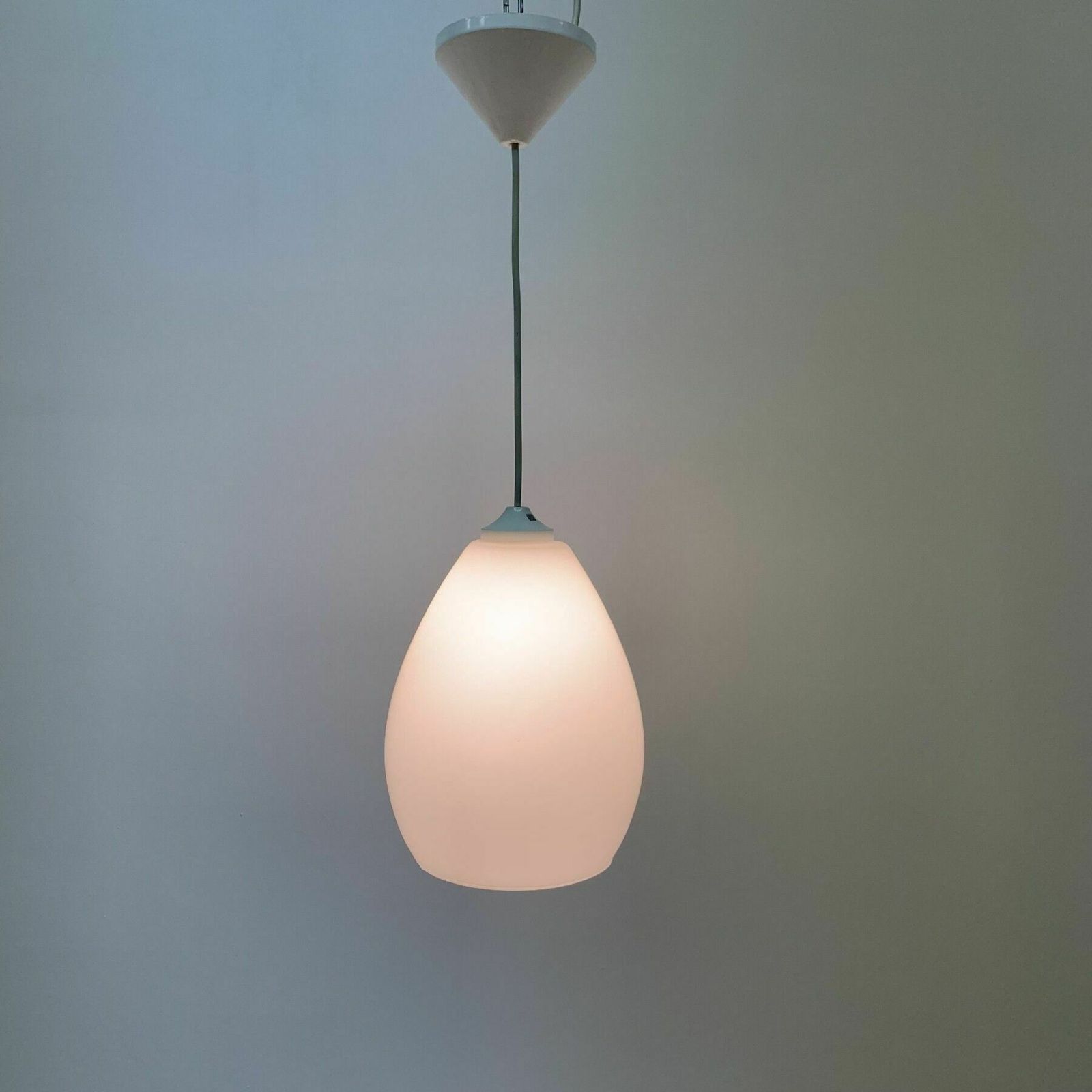 Mid Century Design Opaline Glass Hanging Lamp , 1960’s photo 246.0
