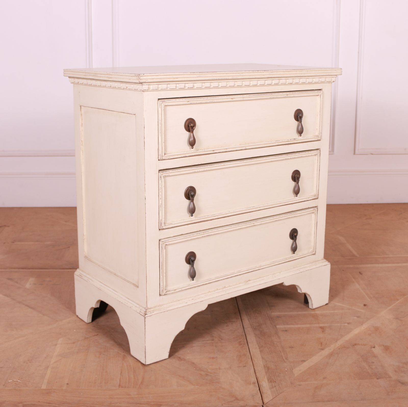 Pair Of Painted Bedside Chest Of Drawers photo vinterior