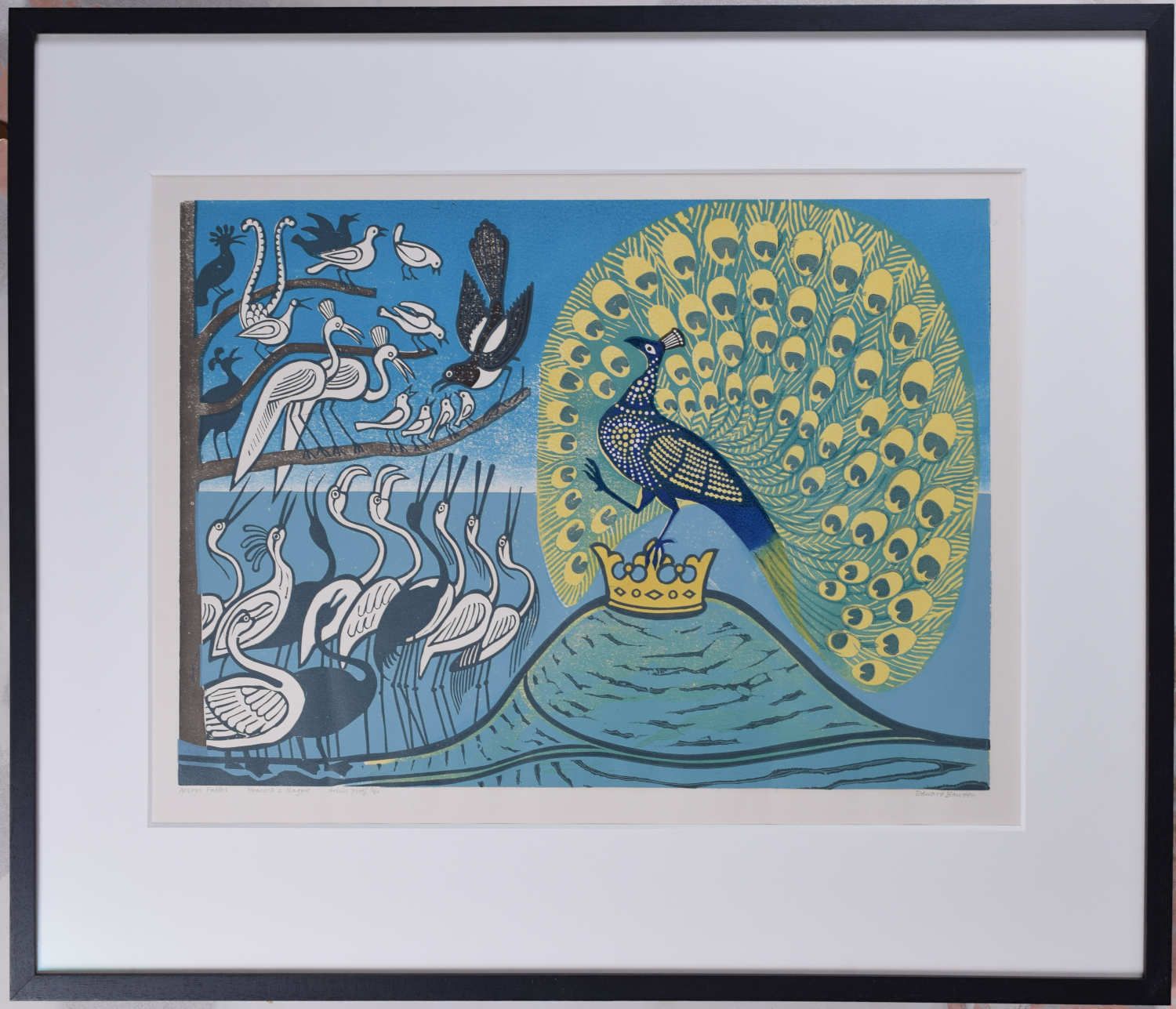 Edward Bawden Aesop’s Fables: Peacock And Magpie (1970) photo buy