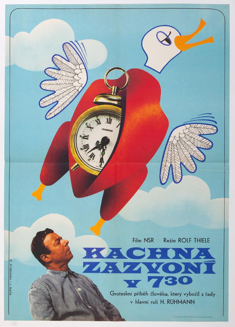 Movie Poster, The Duck Rings At 7.30, Miroslav Němeček + Ludvík Báča, 1968