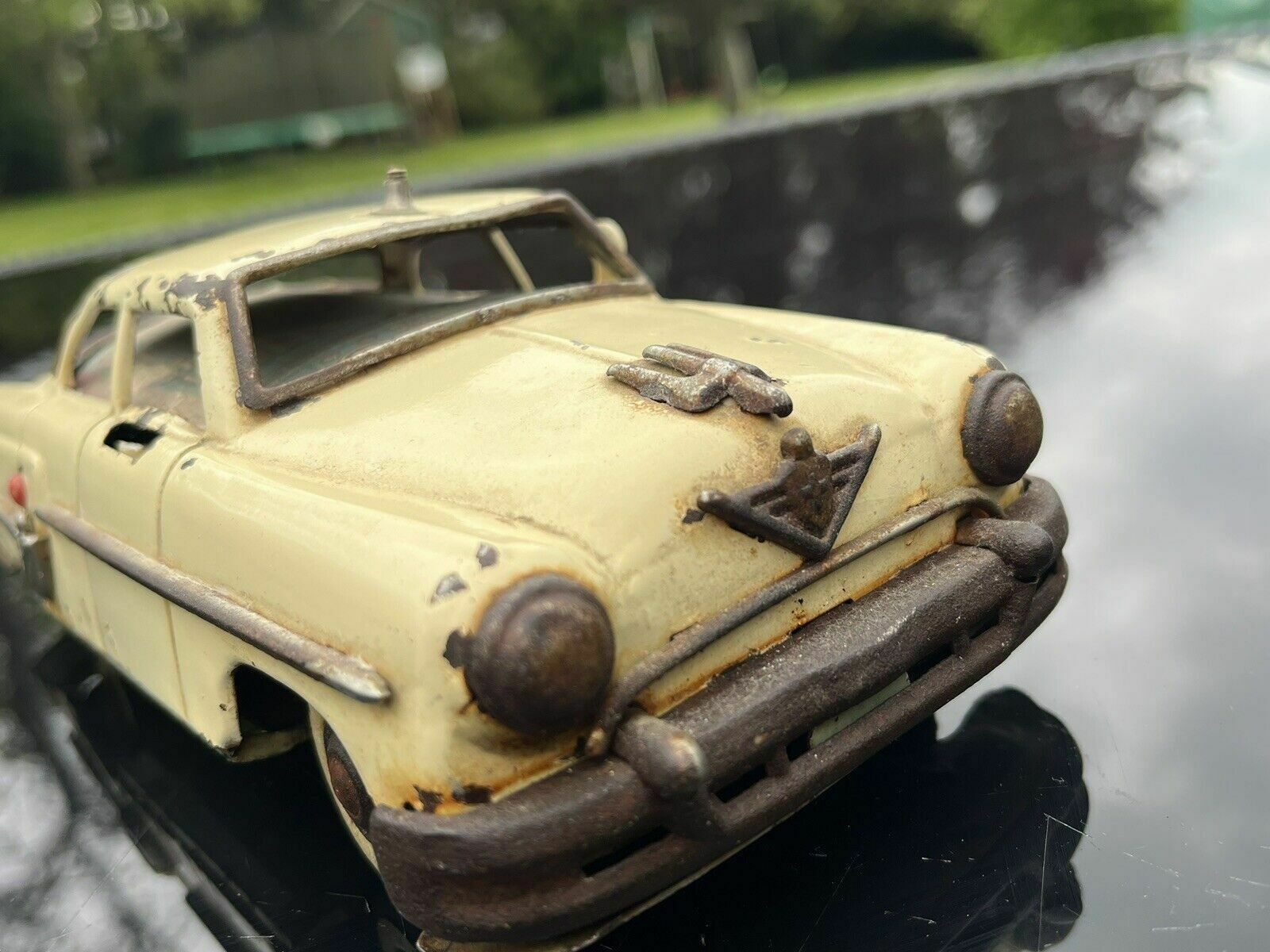 Tin Plate Battery Toy Car, Circa 1960 photo buy