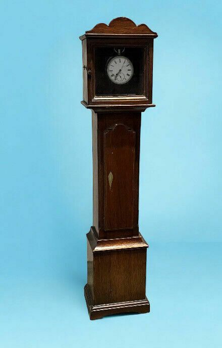 Pocket Watch Holder. Miniature Mahogany Longcase. We Ship Worldwide. photo furniture