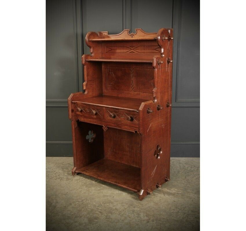 Rare Elm Dresser By Augustus Pugin photo Furniture