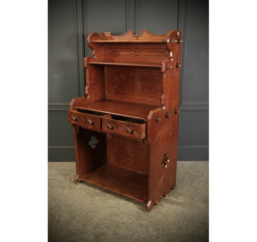 Rare Elm Dresser By Augustus Pugin photo vinterior