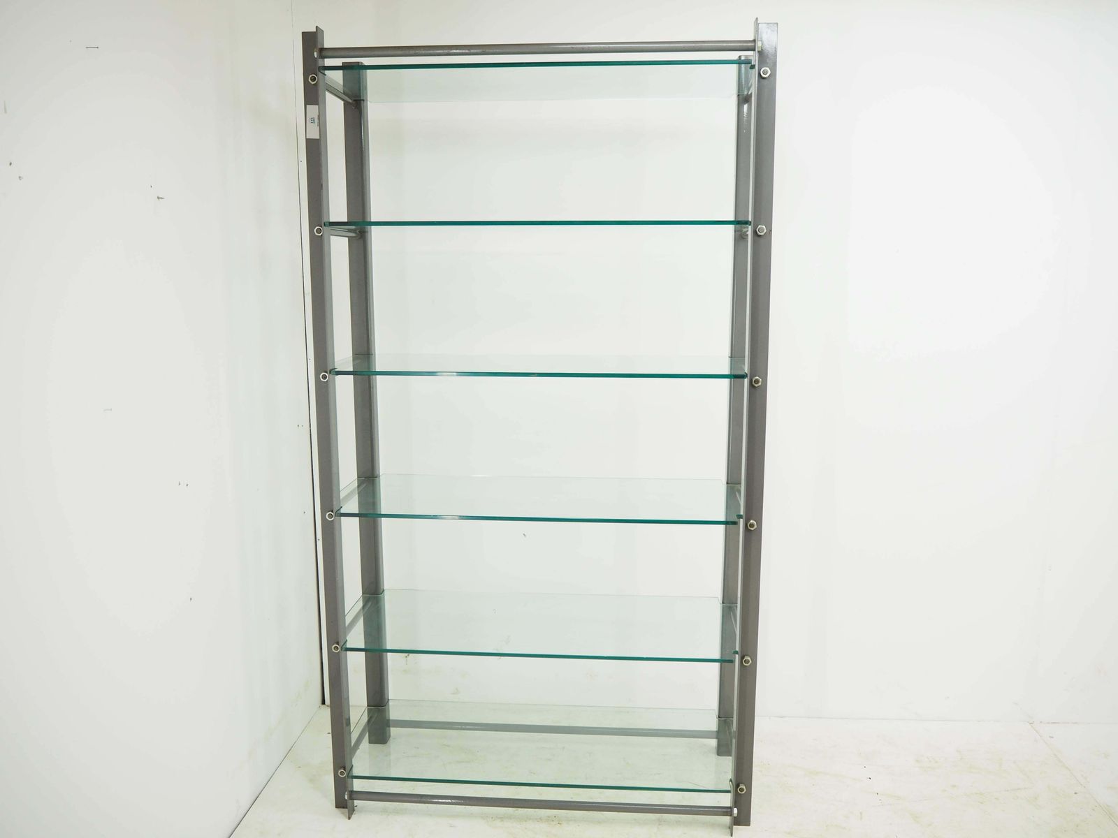 Industrial Shelves, Steel And Tempered Glass , 2000s photo furniture