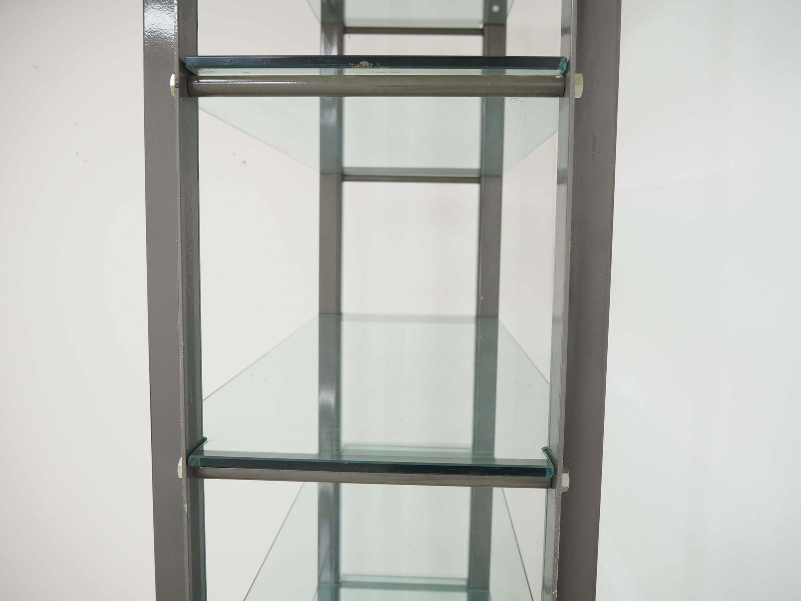 photo for sale Industrial Shelves, Steel And Tempered Glass , 2000s
